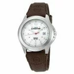 Jam Tangan Timex Expedition Men’s Brown Leather Watch, Indiglo, 50 Meter, T44381