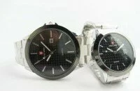 Jam Tangan Couple SWISS ARMY TRAXLINE (SILVER BLACK)