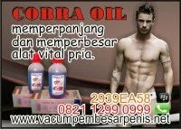 cobra oil super memperpanjang dan memperbesar alat vital.