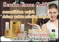 serum gold whitening vit c & e collagen wajah cerah merona non mercury